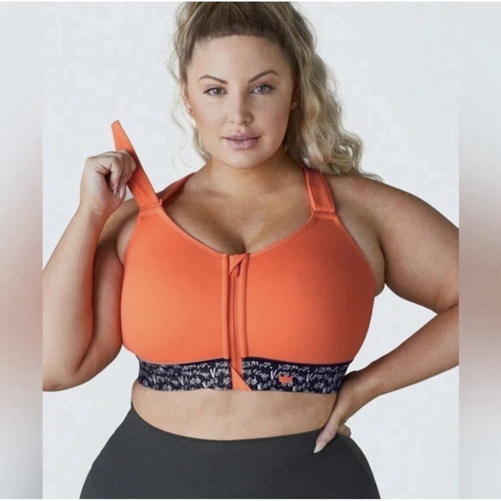 SHEFIT | Flex Sports Bra Believe Limited Edition Orange Black White 6Luxe #269‎